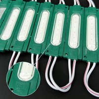 Module LED rouge haute luminosité étanche IP67 avec lentille, 12V CC, certifié ROHS, éclairage extérieur, IRC 90, angle de vision 175°, 2W, dimmable