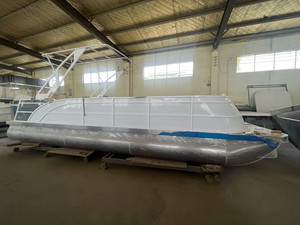 OEM ODM OBM Bote Pontón de Aluminio de 7.5m, Bote Pontón Tritón de Aluminio para Fiestas, Yate para Deportes Acuáticos y Pesca - Product Image 3