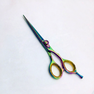Ciseaux de coiffure multicolores OEM ODM, ciseaux de barbier, ciseaux de coiffure personnalisés en acier inoxydable, ciseaux de salon - Product Image 1
