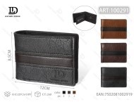 Portafoglio da Uomo in Vera Pelle 7 Pollici Sottile con Chiusura a Fisarmonica per Uso Quotidiano - Product Image 1