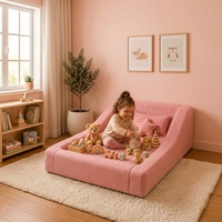 2026 Neues Design Bestes Holzfreies Montessori Kleinkinderbett-Sofa mit Maßgefertigter Matratze Komplett Schaumstoff Kinder-Bodenbett für Schlafzimmer