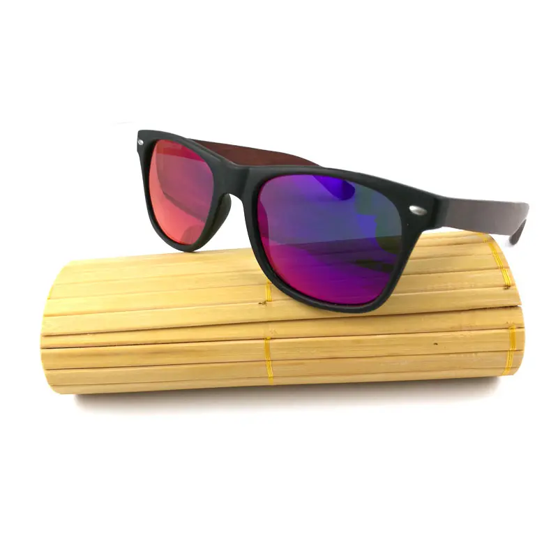 OEM design cheap eco-friendly bamboo arms sunglasses polarized