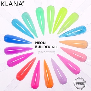 KLANA Neon Builder UV Gel Non Toxique Formule Vegan à Base d'Eau Écologique & Longue Durée pour Salon de Manucure Professionnel - Product Image 2