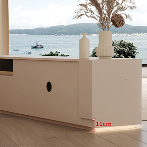 <span class=keywords><strong>Mobile</strong></span> <span class=keywords><strong>TV</strong></span> di Lusso 2026 in Legno Massello con Design Moderno Europeo e Tavolino <span class=keywords><strong>da</strong></span> Caffè Combinato, con Luci LED - Product Image 5