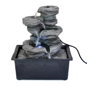 indoor fountain tabletop water feature rockery china import items decor for home