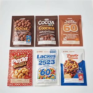 Custom Printed 3.5 Resealable Ziplock Flat Pouch Small Mylar <b>Bags</b> for Edible Candy Cookie Smell Proof Packaging Pet <b>Bags</b> - Product Image 5
