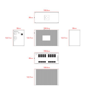 สวิตช์เครือข่ายอุตสาหกรรมแบบจัดการ L2 ความเร็ว Gigabit 16 พอร์ต รองรับการจัดการผ่าน CLI (Console/Telnet/<span class=keywords><strong>SSH</strong></span>), เว็บ (HTTP/<span class=keywords><strong>HTTPS</strong></span>), และ SNMP V1/2c/3 - Product Image 6