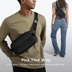 Ligero Casual Sling Crossbody Chest Shoulder Pack con bloqueo RFID para hombres y mujeres Bolsa de mensajero para hombres - Product Image 5