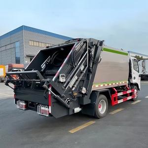 Customized Dongfeng 6CBM Waste Compactor Garbage Truck 4x2 Hydraulic Rear Loader Compressed Garbage Truck - Product Image 1