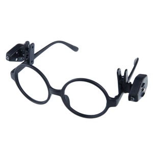 1 Par de Mini Lámparas de Lectura con Clip para Gafas, <span class=keywords><strong>Linterna</strong></span> Ajustable para Gafas, Luz Flexible para Leer Libros - Product Image 1
