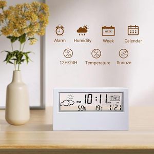 IDEA GIFT Multifunctional Desktop Thermometer and Hygrometer <strong>Clock</strong> <strong>Weather</strong> Display Electronic Alarm <strong>Clock</strong> <strong>with</strong> Custom logo - Product Image 6