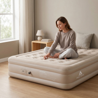 Matelas de camping Queen Size, matelas gonflable 2 places, matelas de camping auto-gonflant, lit gonflable avec pompe