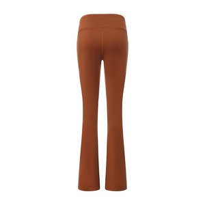 Pantalons de sport pour femmes en laine <span class=keywords><strong>mérinos</strong></span>, taille haute, effet lifting des hanches, slim, fitness, gym, running, yoga, pantalon évasé, leggings sans couture - Product Image 2