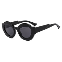 Monture Tendance Couleur Correspondant Nouveau Vintage Designer Lunettes De Soleil Unisexe Lunettes De Soleil Uv400 Protection Large Taille Lunettes De Soleil Cadre Rond