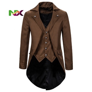 Chaqueta de Esmoquin <span class=keywords><strong>Victoriana</strong></span> Medieval Gótica Steampunk 2025 para <span class=keywords><strong>Hombre</strong></span>, Disfraz de Cosplay para <span class=keywords><strong>Hombre</strong></span>, <span class=keywords><strong>Ropa</strong></span> para Fiesta de Halloween - Product Image 5