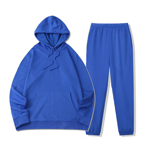 Nuova <span class=keywords><strong>felpa</strong></span> Casual ed <span class=keywords><strong>elegante</strong></span> <span class=keywords><strong>con</strong></span> <span class=keywords><strong>cappuccio</strong></span> e pantaloni della tuta da due pezzi da uomo in cotone 100% su misura autunno e inverno - Product Image 5
