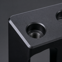 Services de fraisage CNC de précision sur mesure pour support de capteur en aluminium 6061-T6, plaque de base fixe en forme de L pour caméra
