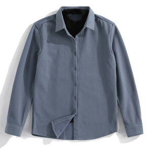 <span class=keywords><strong>Camicia</strong></span> Casual <span class=keywords><strong>Nera</strong></span> Trendy di Alta Gamma Effetto Due Pezzi per Uomini Giovani, Stile Coreano Vintage <span class=keywords><strong>Slim</strong></span>-<span class=keywords><strong>fit</strong></span> a Maniche Lunghe Autunnale con Perline, Senza Stiratura - Product Image 4