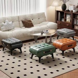 Tabouret <span class=keywords><strong>à</strong></span> <span class=keywords><strong>langer</strong></span> pour chaussures de célébrités Internet <span class=keywords><strong>Table</strong></span> basse basse de luxe coussin doux siège souple Simple pour l'entrée de la maison salon - Product Image 3