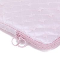Funda para Portátil con Lazo Bordado de Encaje para 13-14 Pulgadas, Bolsa para Computadora con Sensación de PU Agradable al Tacto, Resistente a Arañazos con Forro de Terciopelo