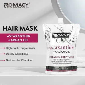 Romacy Tiefreparatur Schaden Haarmaske Behandlungen organisches natürliches Protein Keratin Haarmaske