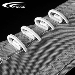 Eco-friendly Good Quality POM S Fold Curtain White Hook - Product Image 6