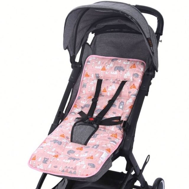 Universal Cotton Baby Stroller Seat Liner Breathable Child Carriage Cushion Pad with Soft Head