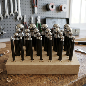 High Quality SUNTOOLS/STIPL Iron Dapping <b>Punch</b> <b>Set</b> 12 for Jewelry Making Mould Making Sample Making Service-Wholesale Low Price - Product Image 5