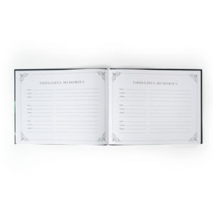 <span class=keywords><strong>Libro</strong></span> degli Ospiti Personalizzato in Memoria, Celebrazione della Vita, <span class=keywords><strong>Libro</strong></span> dei Condolenze Nero per Funerali, Quaderno con Copertina Rigida - Product Image 2