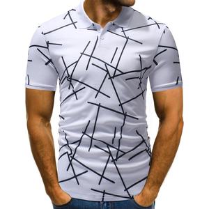 เสื้อเชิ้ตผู้ชายแฟชั่นสไตล์ลำลองแขนสั้นสำหรับฤดูร้อน ผ้าเจอร์ซีย์เนื้อแน่น ยับยาก ไซส์ใหญ่ พิมพ์ลาย ราคาส่ง - Product Image 4