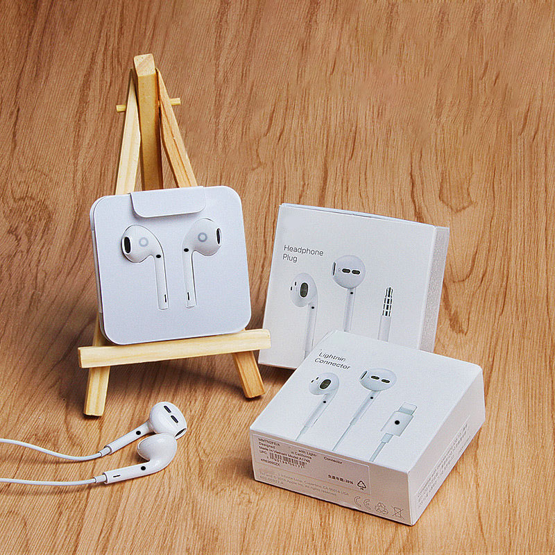 Оригинальные наушники для iPhone 12, наушники для iPhone 13 7 X, гарнитура для наушников, гарнитура с подлинной коробкой
