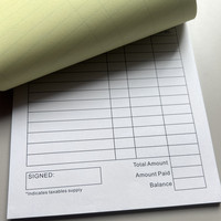 Papier autocopiant sur mesure OEM/ODM (carnets NCR) avec marque/logo personnalisé, papier couché, couverture souple parfaite, finition brillante/mate