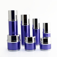 Ensemble acrylique vide 15g 30g 50g pot de crème et 30ml 50ml 100ml 120ml bouteille de lotion conteneur d'emballage de cosmétiques de qualité supérieure