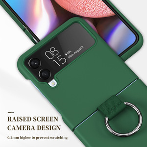 Funda de anillo plegable para <span class=keywords><strong>Samsung</strong></span> <span class=keywords><strong>Z</strong></span> <span class=keywords><strong>Flip</strong></span> 7 6 5 4 <span class=keywords><strong>3</strong></span> 5G Flip4 Flip3 Zflip5, funda protectora completa antichoque para dedo - Product Image 3