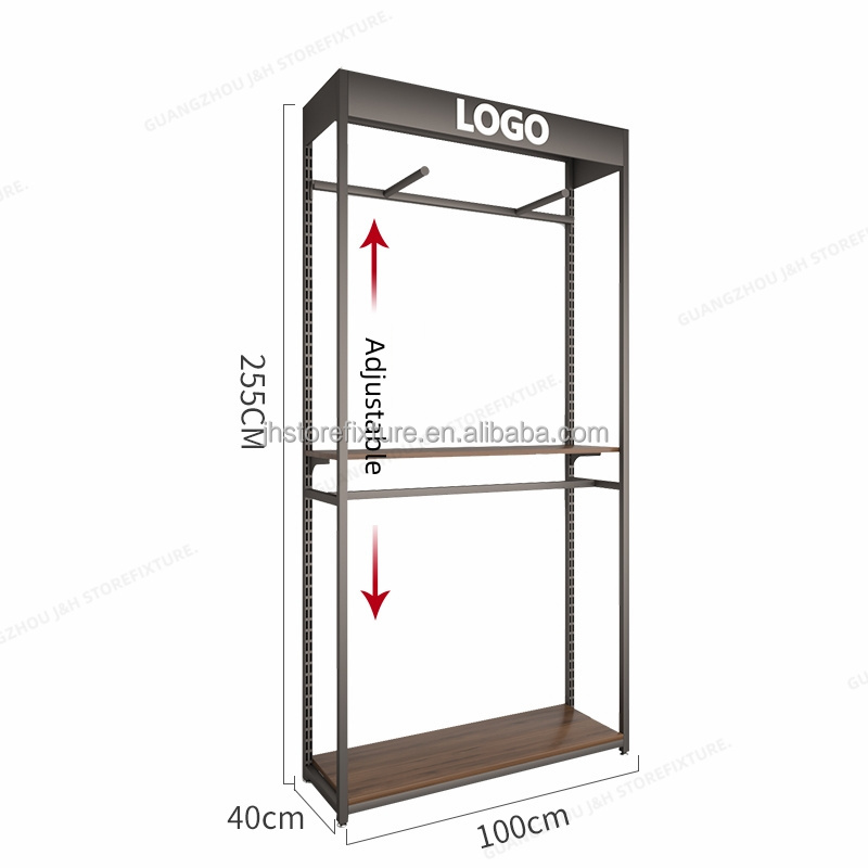 Nero + legno scuro L100 * W40 * H255CM