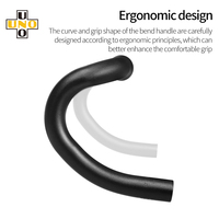 Harga Bagus Sepeda Jalan UNO Road Bike Drop Handlebar 31.8*380/400/420mm Aluminium Alloy Compact Racing Drop Bar - Versi Baru Logo Cetak