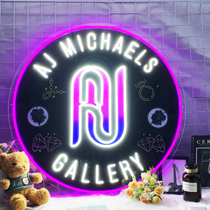 Lumières personnalisées multicolores avec télécommande, montables au mur, cadeau pour bébé, décoration pour la maison, les fêtes, les voitures, les entreprises, les événements - Product Image 1