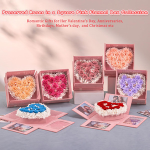 Rosa Rossa Stabilizzata Fatta a Mano, Regalo con Collana 'Ti Amo' in 100 Lingue, Romantico per San Valentino, Festa della Mamma, Laurea, Eterno - Product Image 5
