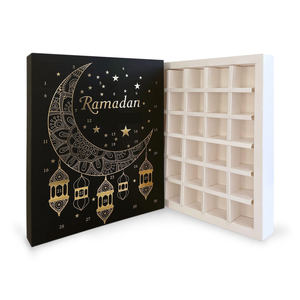 Boîtes cadeaux personnalisées <span class=keywords><strong>en</strong></span> papier de luxe pour le compte à rebours du Ramadan, chocolats cosmétiques <span class=keywords><strong>en</strong></span> gros - Product Image 1