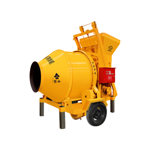 Muhua Ex-Works Bétonnière portative 300 <span class=keywords><strong>litres</strong></span> en acier au carbone avec élévateur, moteur 5,5 kW et pompe à eau haute efficacité - Product Image 1