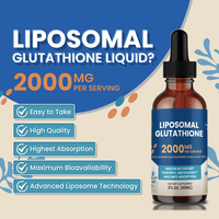 Gouttes liquides de glutathion, complément nutritionnel beauté, formule de gestion du stress oxydatif, optimisation de la condition de la peau pour adultes