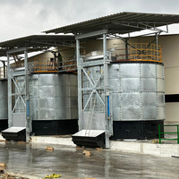 Résistance aux acides et aux alcalis Structure de réservoir verticale Fermenteur de chauffage assisté Cuve de fermentation entièrement fermée