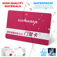 Cartes NFC personnalisées vierges en PVC pour pointage des employés (entrée/sortie) 213/215, imprimables, avec puce RFID et autocollant pour téléphone