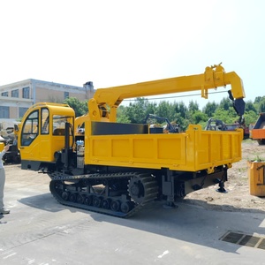 8 Rubber Crawler Dump Truck <b>Crane</b> Transport with 5 - Product Image 4