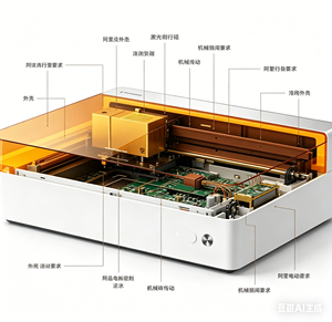Graveur laser XTool M1 Ultra 20W 4-en-1, découpeuse laser à diode, machine artisanale de bureau pour le bois, l'acrylique, le métal, le bricolage - Product Image 3