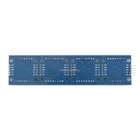 MAX7219 Modul Dot Matrix untuk Mikrokontroler Arduino 4 dalam Satu Layar Lampu Merah Hijau Biru dengan Kabel dan Pin 5P