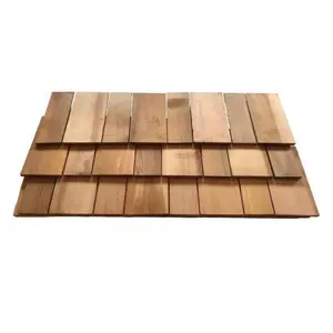 China Factory Sale Multi-purpose Wooden Roof Tiles Clear Cedar Shingles Tiles