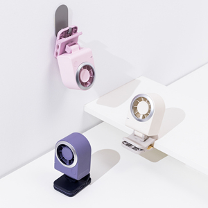 Ventilador de Clip Portátil de 2000 mAh, Dos en Uno, Recargable, Totalmente Ajustable 360° °   Ventilador de Clip Inteligente para Escritorio, Ligero y Pequeño - Product Image 3