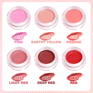 Fard à joues minéral naturel à vente chaude, contrôle du sébum, anti-cernes, haute pigmentation, 6 couleurs, imperméable, longue durée, crème mate - Product Image 4