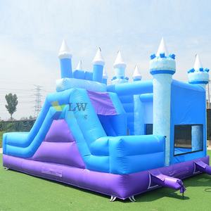 Alquiler <span class=keywords><strong>de</strong></span> fiesta princesa saltando <span class=keywords><strong>castillo</strong></span> hinchable con tobogán Combo Casa <span class=keywords><strong>de</strong></span> rebote inflable congelada para niños - Product Image 5